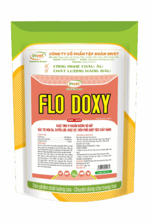 FLODOXY ĐẶC TRỊ HEN GÀ, SUYỄN LỢN, KHẸC VỊT, VIÊM PHỔI GHÉP TIÊU CHẢY NẶNG